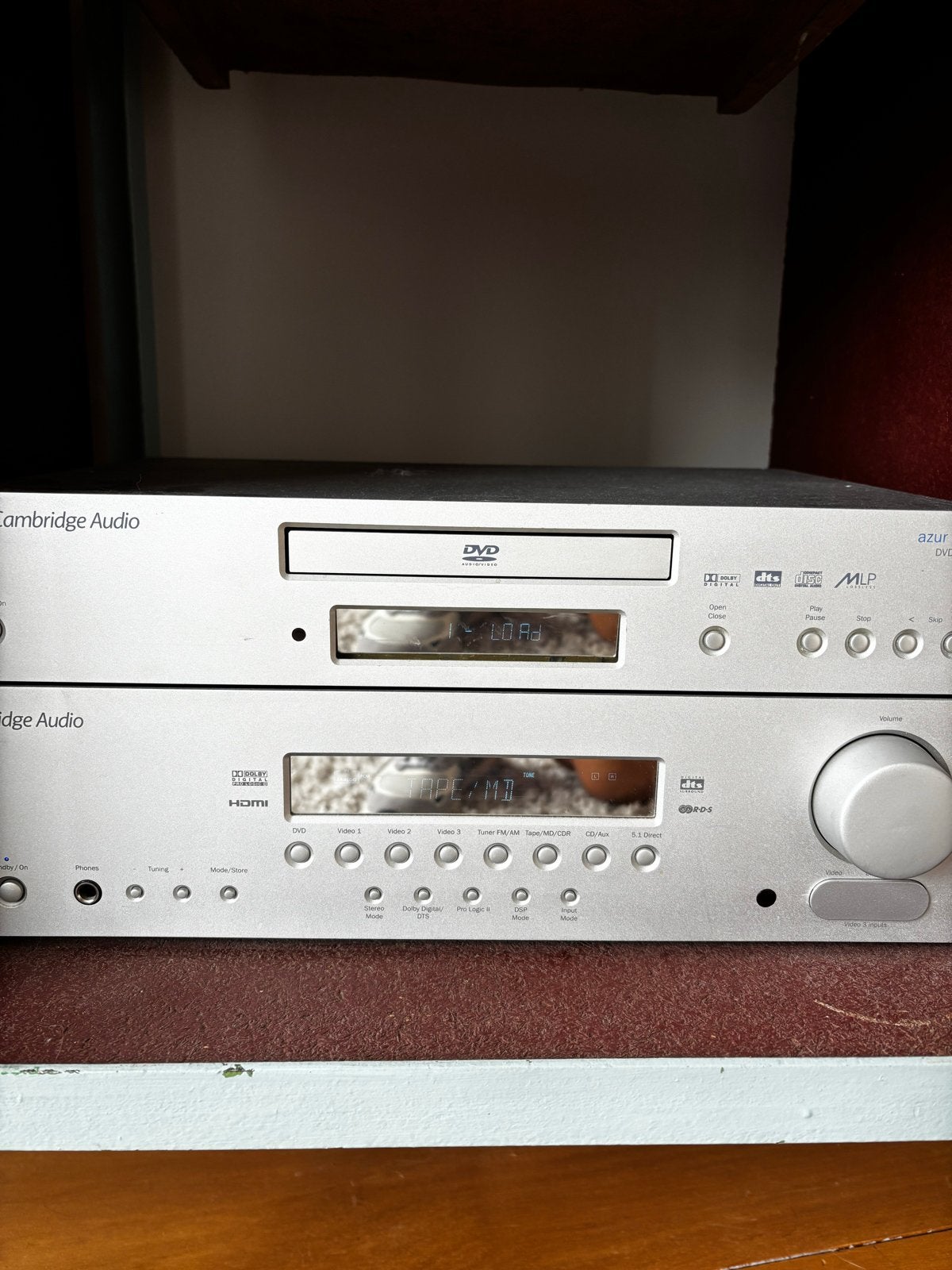 Cambridge Audio Azur Set: DVD-speler en AV-receiver, Gebruikt, 5.1-systeem, Dvd-speler, Ophalen