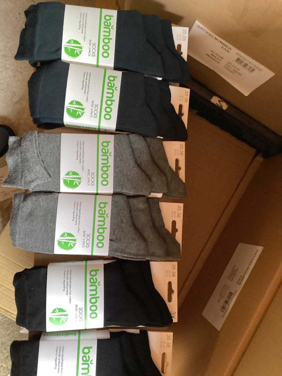 Bamboe sokken, Kleding | Dames, 7471DW, Maat 35 t/m 38, Nieuw, Ophalen of Verzenden