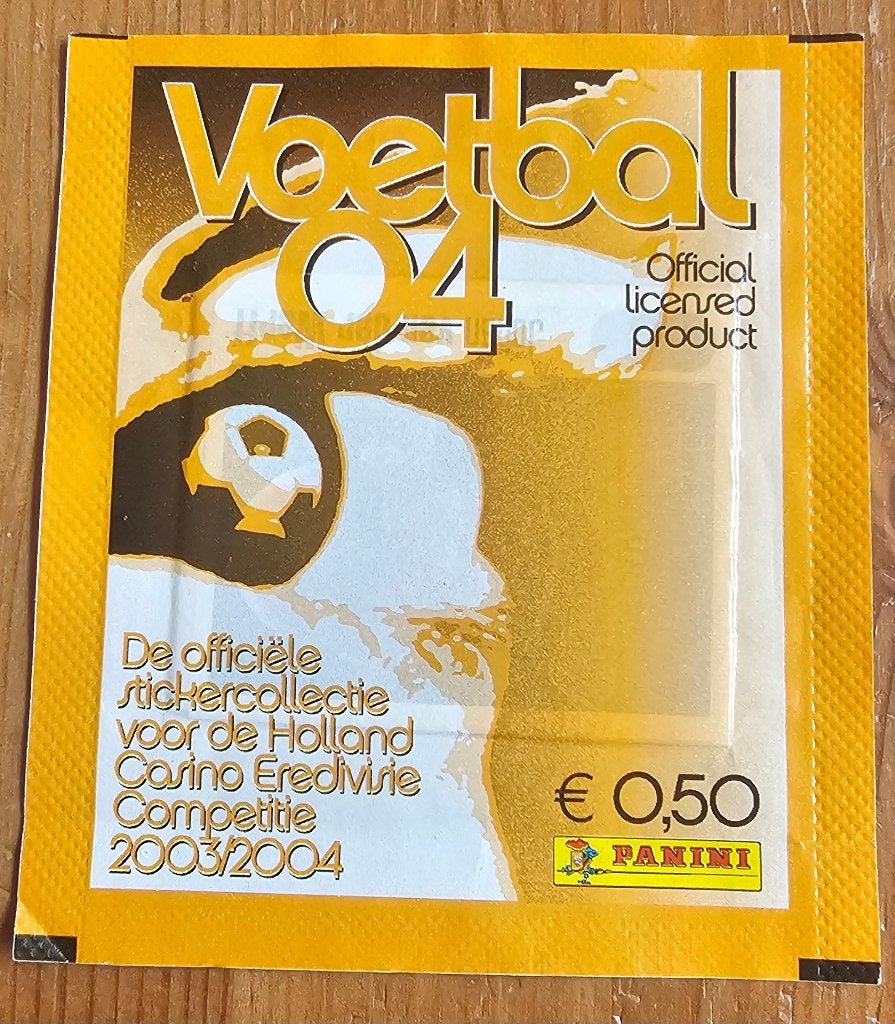 2004 Panini Voetbal 04 Gesloten Zakje/Pakje Zeldzaam!, Verzenden, Zo goed als nieuw, Meerdere stickers