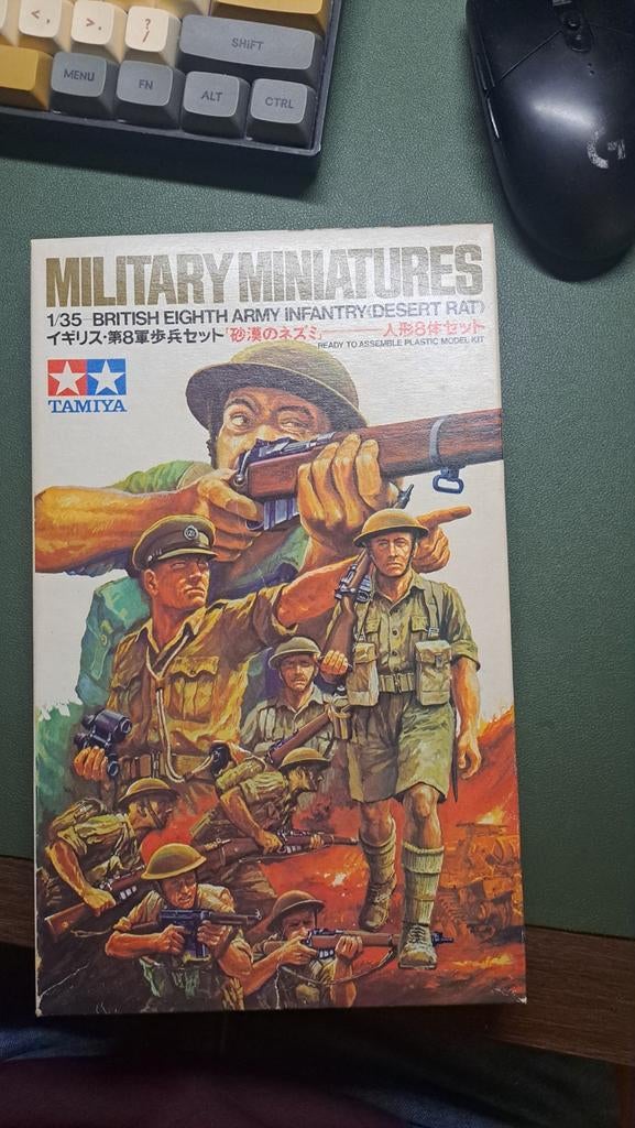 Tamiya british eight army infantry desert, Ophalen of Verzenden, Nieuw, 1:35 tot 1:50