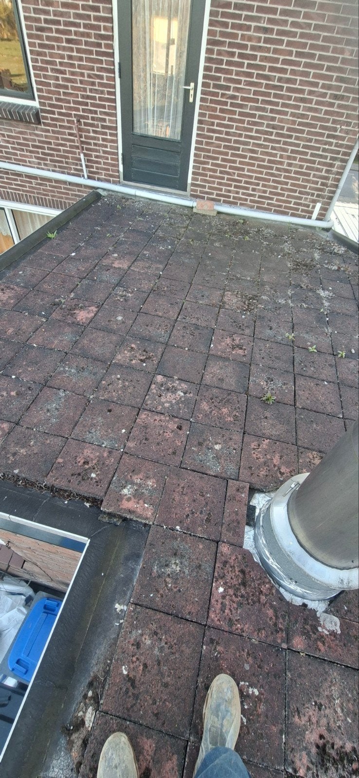 Gebruikte dak/terras tegels, Tuin en Terras, Gebruikt, Ophalen of Verzenden, 10 m² of meer, Beton