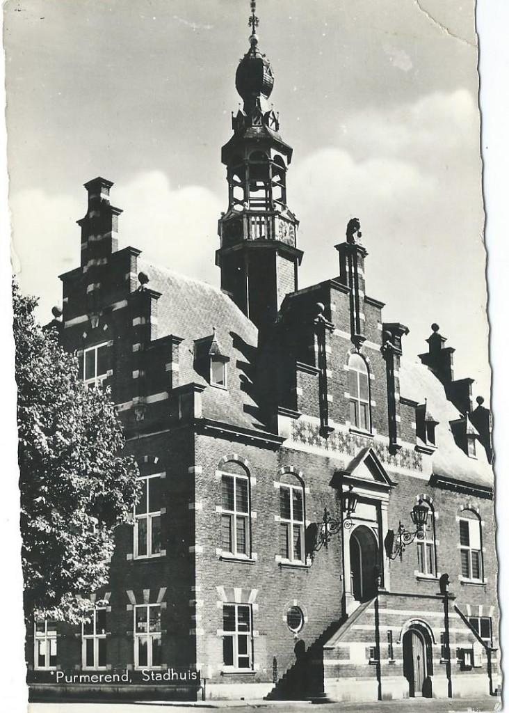 Ansichtkaart PURMEREND  Stadhuis, Verzenden, 1960 tot 1980, Gelopen, Noord-Holland