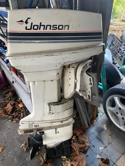 60PK Johnson VRO buitenboordmotor, Ophalen, Gebruikt, 30 pk of meer, Elektrische start