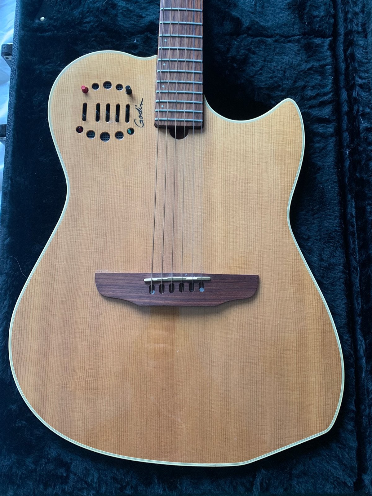 Godin Multiac Steel Duet, Ophalen of Verzenden, Zo goed als nieuw, Western- of Steelstringgitaar