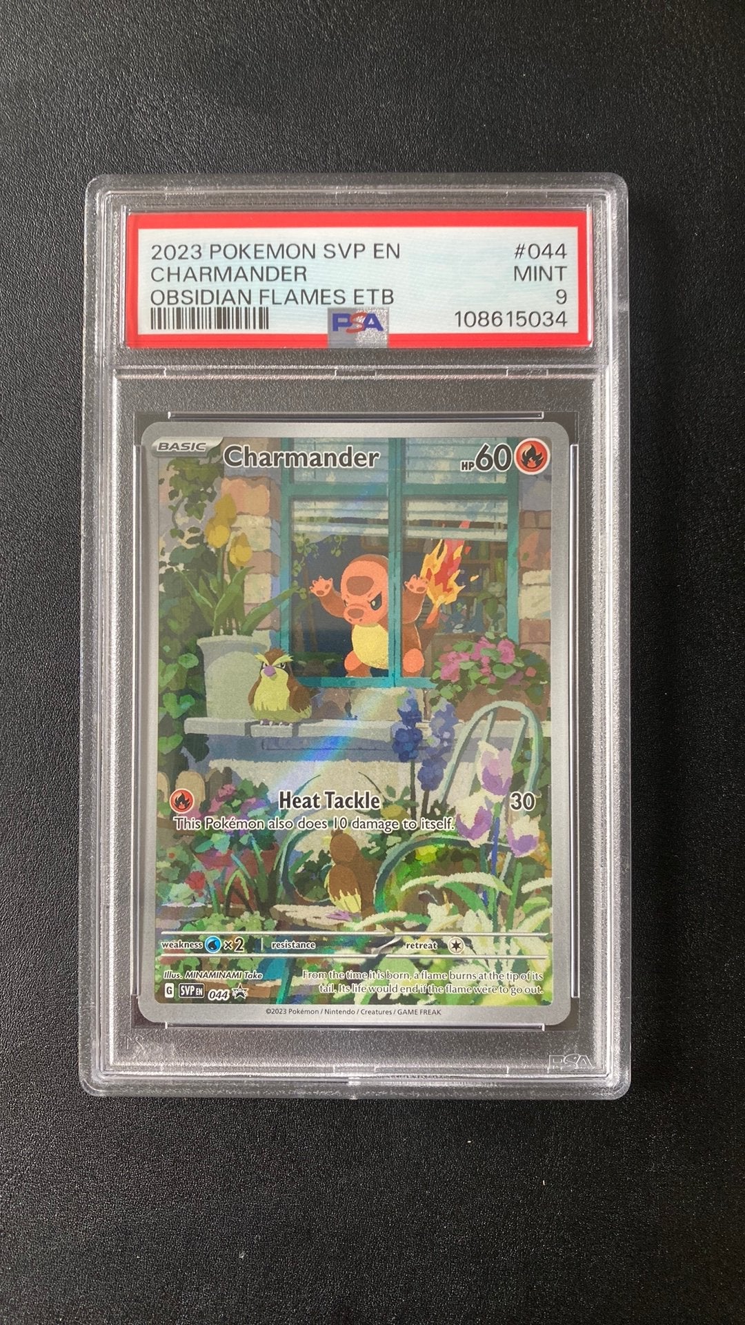 Pokemon charmander 044 promo psa 9 black star promo, Ophalen of Verzenden, Zo goed als nieuw, Losse kaart