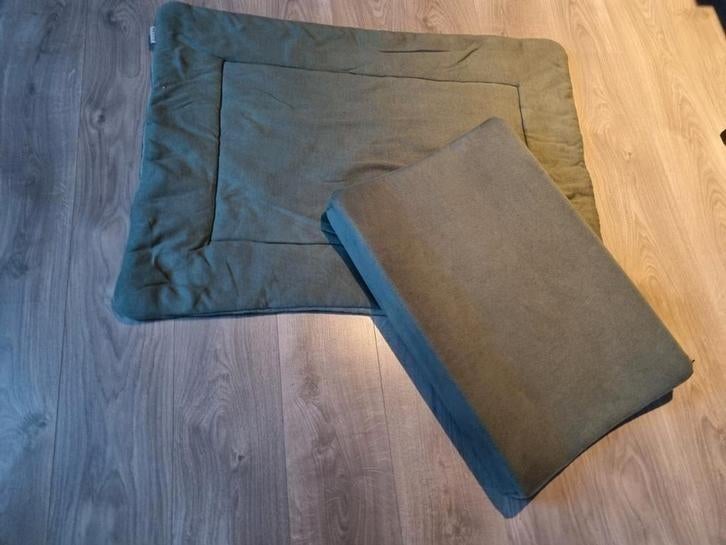 Meyco boxkleed en aankleedhoes. Groen.  MOET WEG, Ophalen of Verzenden, Zo goed als nieuw, Groen, Meyco