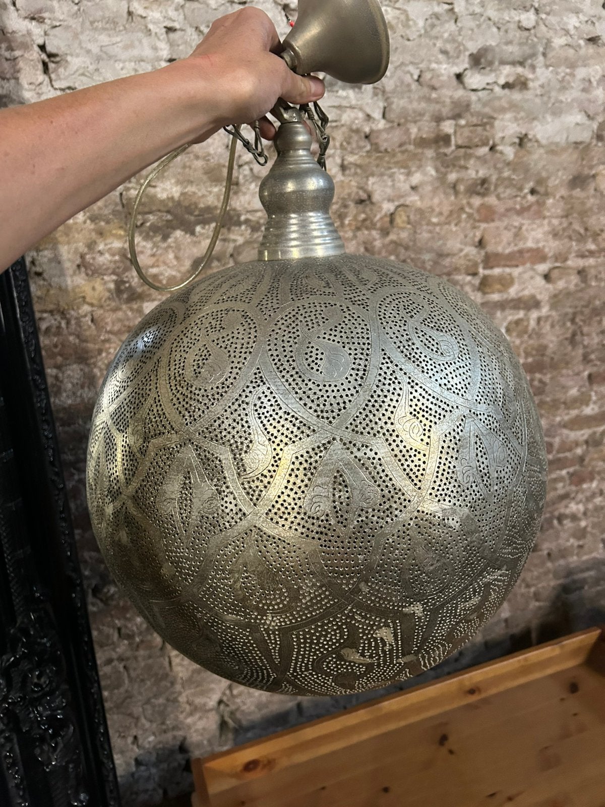 Zenza oosterse hanglamp groot, Huis en Inrichting, Lampen | Hanglampen, Ophalen of Verzenden, Zo goed als nieuw