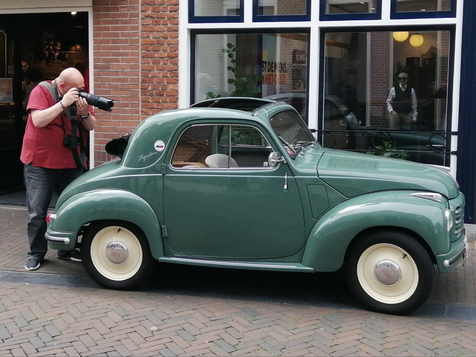1953 Fiat Topolino C, Beige, 4 cilinders, Origineel Nederlands, Handgeschakeld