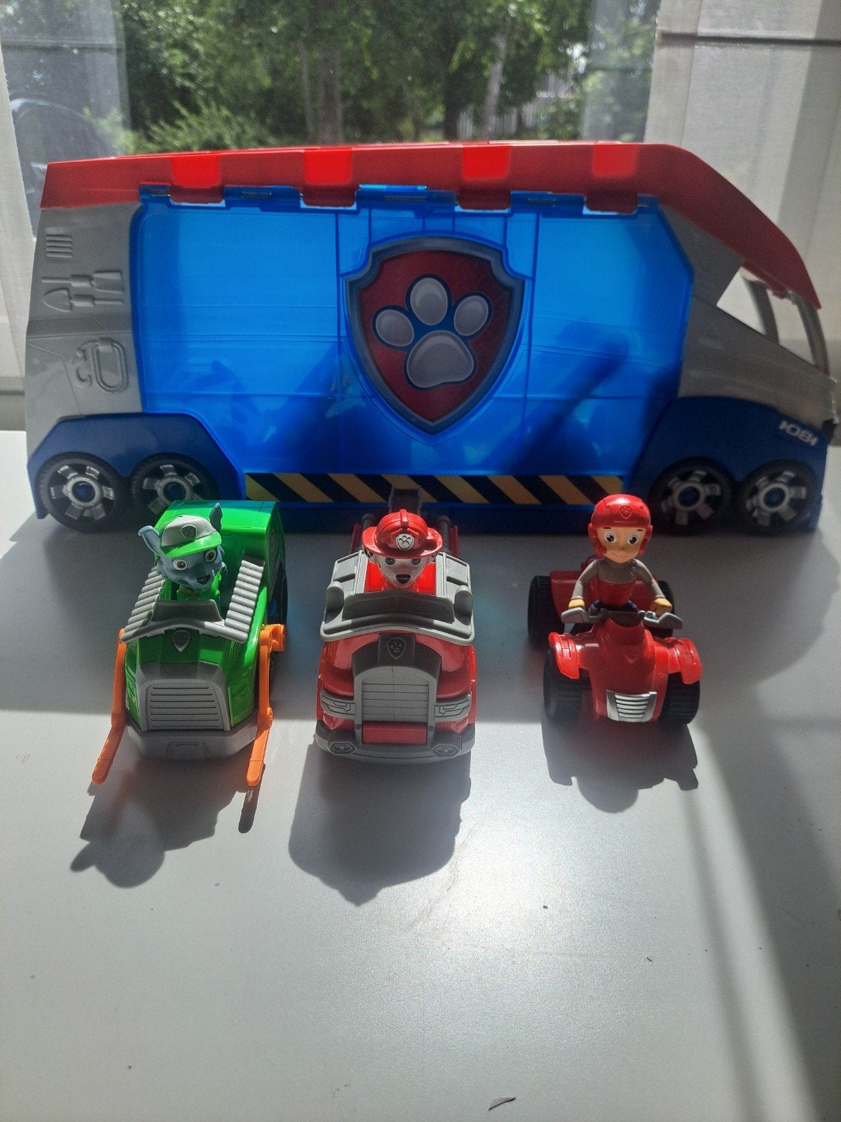 Paw Patrol Patroller met 3 voertuigen en figuren, Ophalen of Verzenden, Gebruikt, Jongen of Meisje