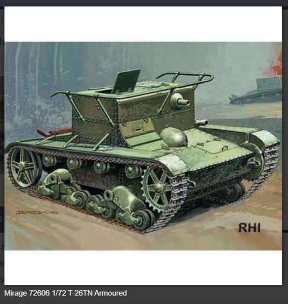 Mirage-Hobby 72606 T-26TN Armoured observation post, 1:32 tot 1:50, Nieuw, Ophalen of Verzenden, Italeri