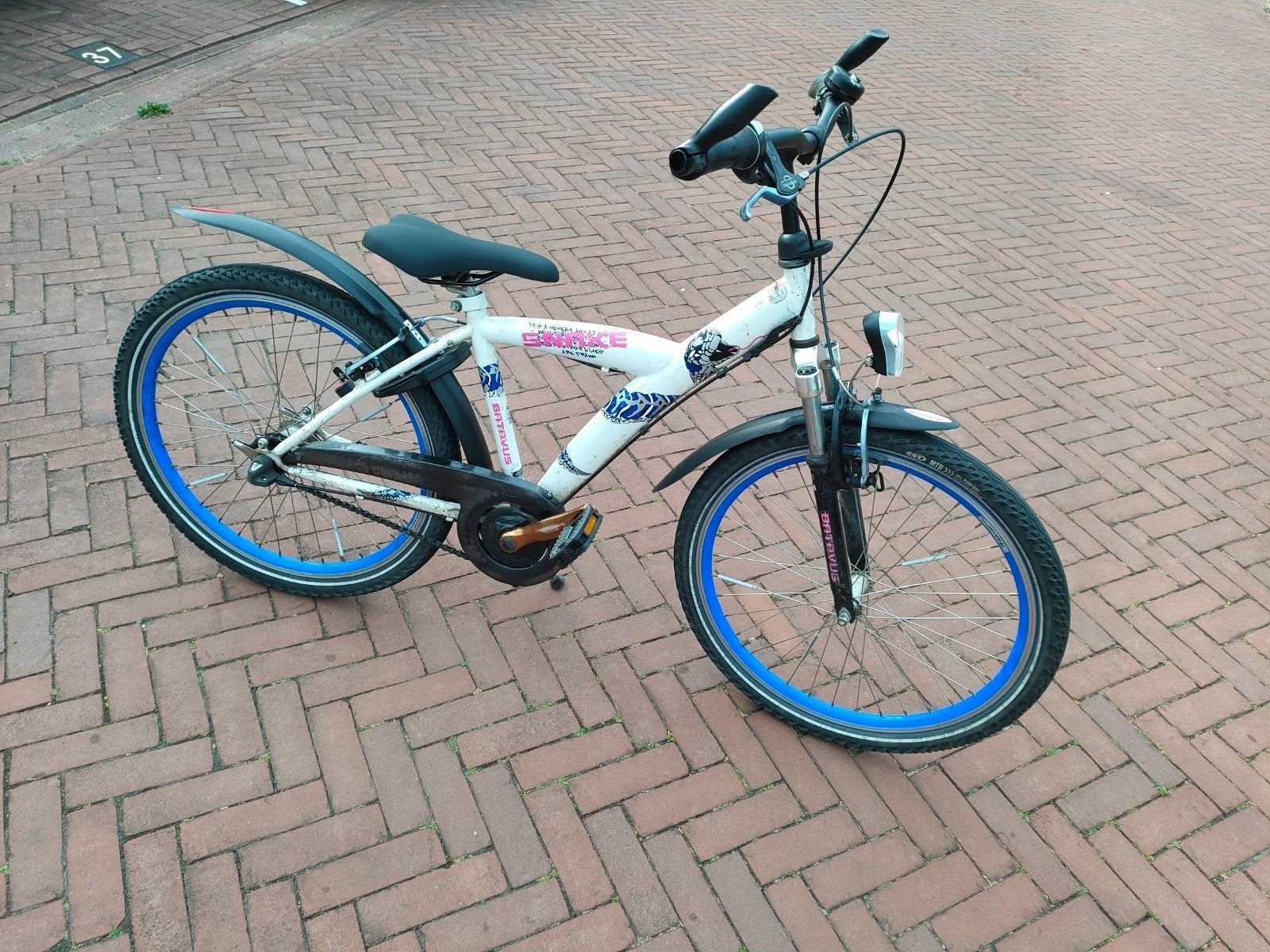Batavus snake fiets 24 inch met 3 versnelling, Terugtraprem, 24 inch, Versnellingen, Ophalen of Verzenden