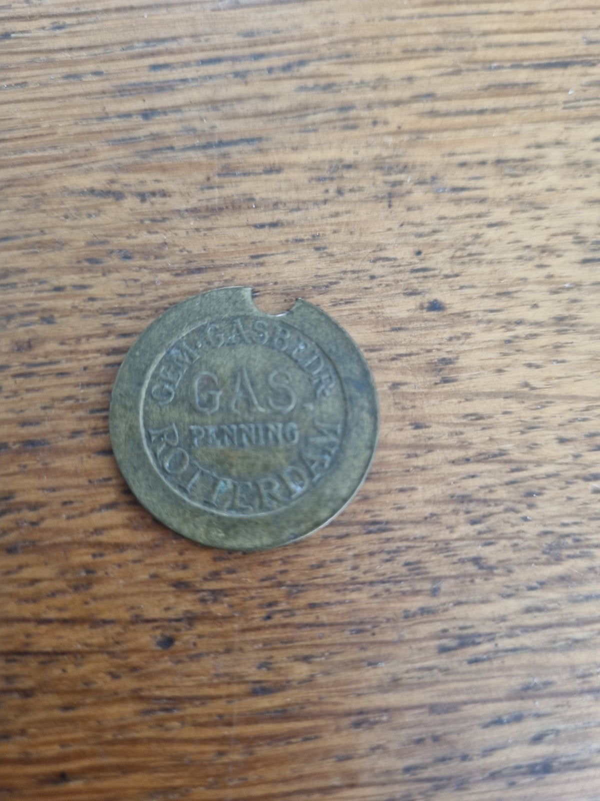 Oude Gaspenning Rotterdam - Zeldzaam verzamelobject, Ophalen of Verzenden, Vóór koninkrijk, Overige waardes, Losse munt