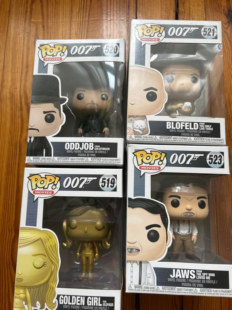 James Bond Funko Pop! Figuren - Oddjob, Blofeld, Golden Girl, Ophalen of Verzenden, Nieuw