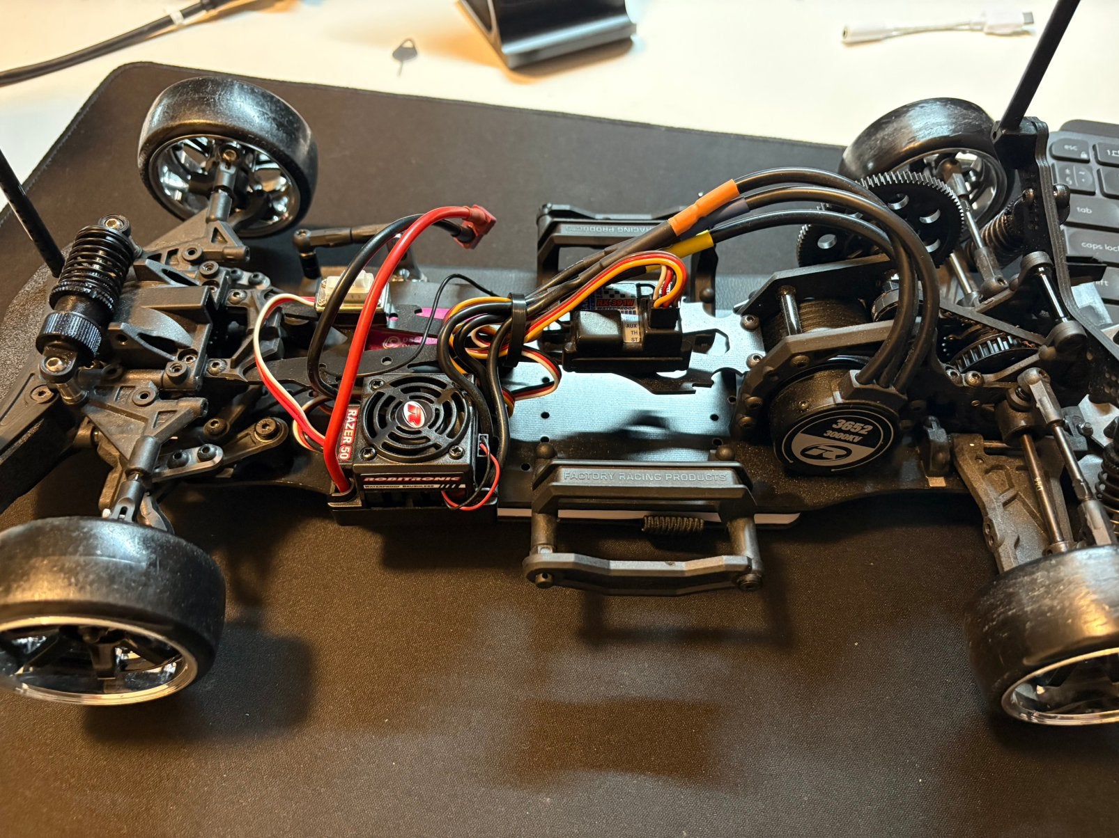 Sakura D4 RWD 1:10 drift chassis (Roller), Ophalen of Verzenden, Zo goed als nieuw, Onderdeel