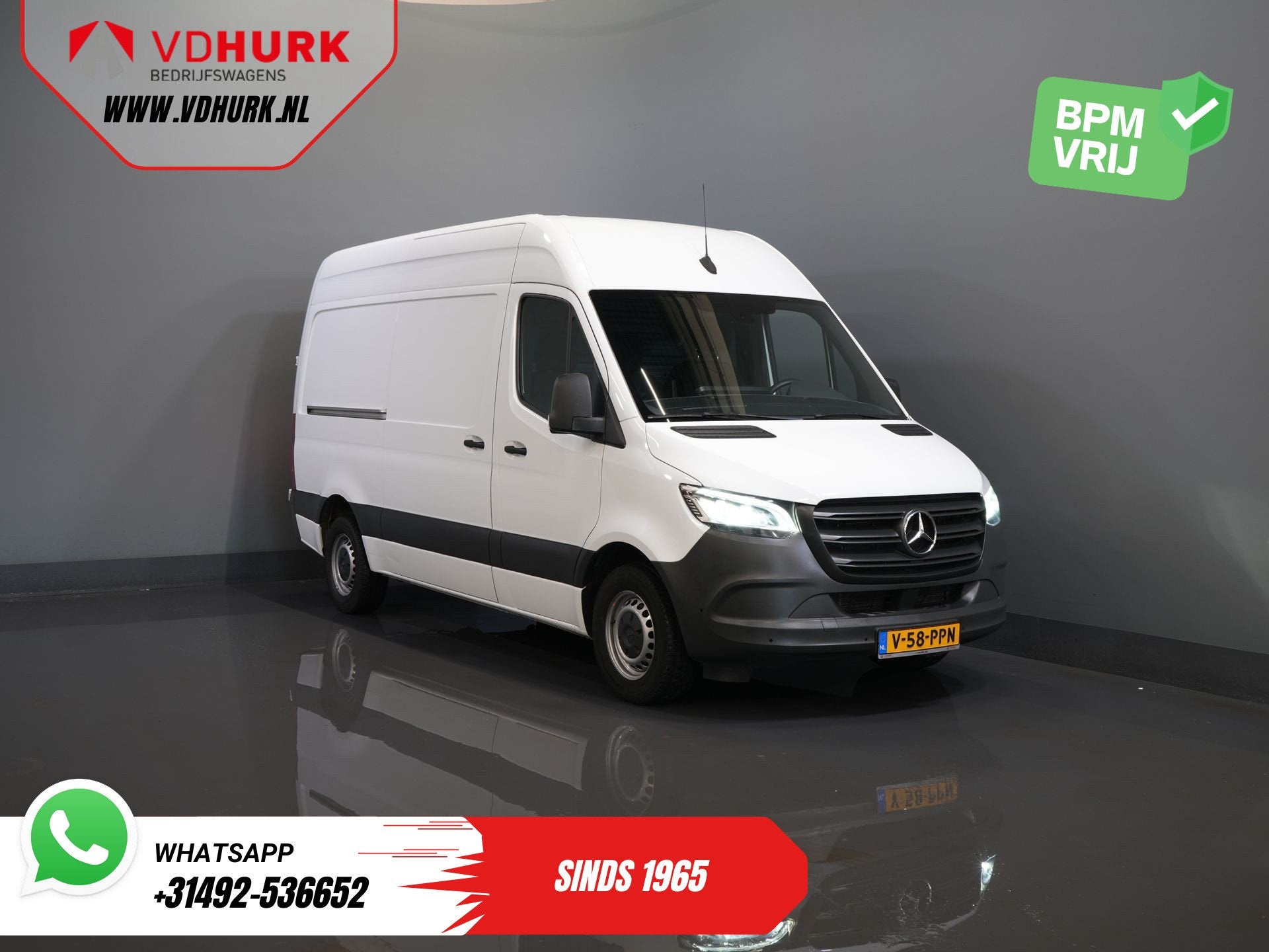 Mercedes-Benz Sprinter 317 CDI Aut. L2H2 LED/ Carplay/ Gev.S, Automaat, Gebruikt, 4 cilinders, 2000 kg
