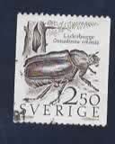Fauna - Dieren - (Juchtleer-) Kever - Zweden - 2 K 50 - gebr, Ophalen of Verzenden, Gestempeld, Dier of Natuur