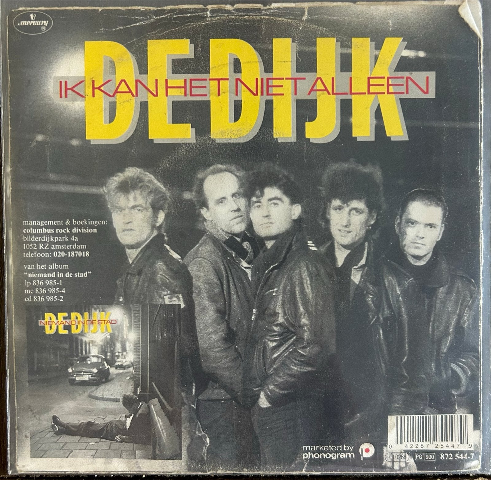De Dijk - Ik Kan Het Niet Alleen (Vinyl Single), Gebruikt, Originele persing, 7 inch, Ophalen of Verzenden
