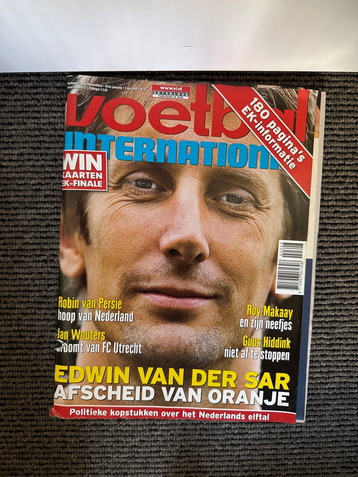 Voetbal International - Edwin van der Sar afscheid Oranje, Ophalen of Verzenden, Gelezen, Sport en Vrije tijd