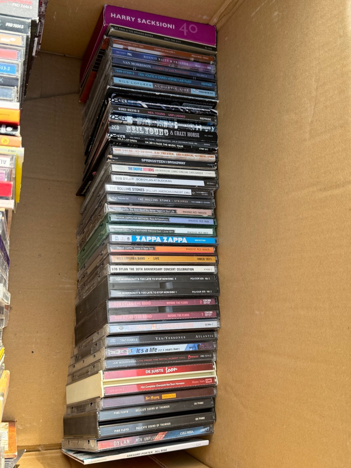 Collectie van 133 diverse CD's - Pop, Rock, Blues, Klassiek, Cd's en Dvd's, Ophalen, Gebruikt, Overige genres, Inclusief doosje