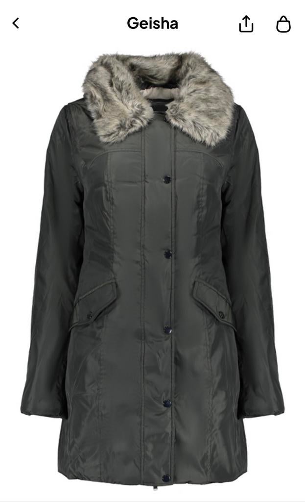 Geisha jas Army mt xl, Ophalen of Verzenden, Zo goed als nieuw, Maat 46/48 (XL) of groter, Groen