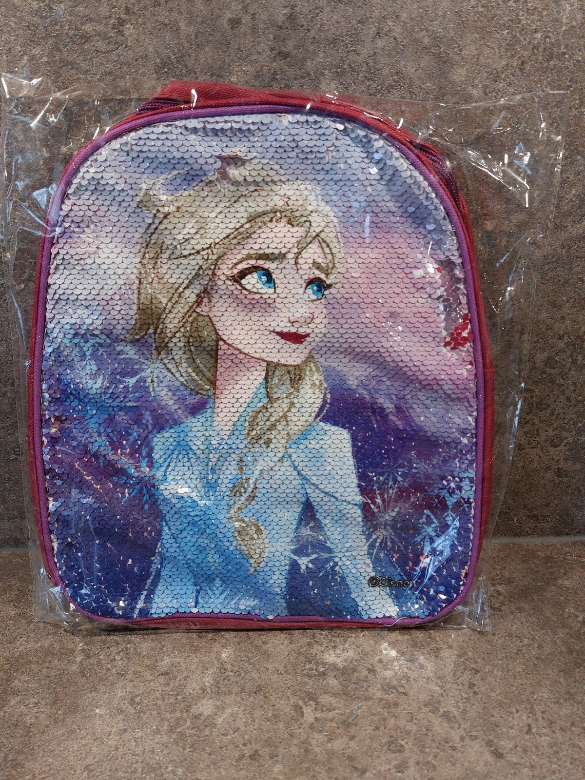 Frozen rugtas met pailletten - Elsa, Ophalen of Verzenden, Nieuw, Disney of Dora