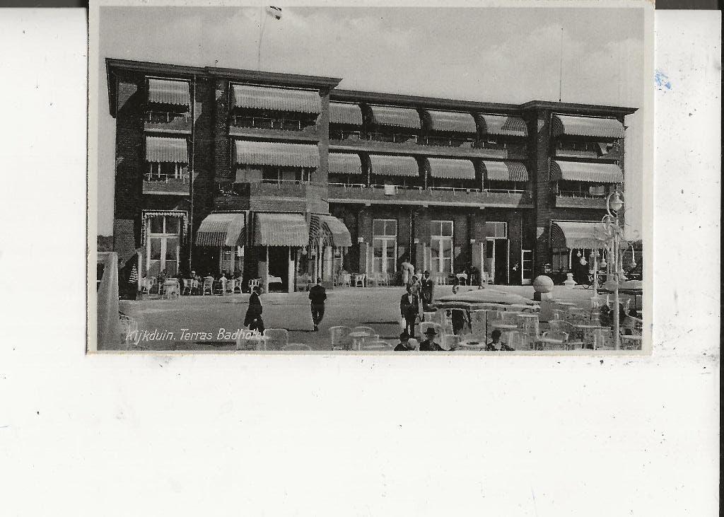 Kijkduin Terras Badhotel 23-6-1938, Ophalen of Verzenden, 1920 tot 1940, Gelopen, Zuid-Holland
