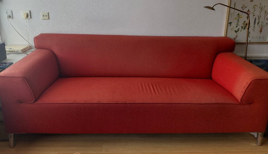 J de Bouvrie bank, Huis en Inrichting, Ophalen, Gebruikt, 75 tot 100 cm, Rechte bank