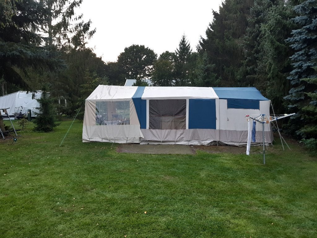 Ruime vouwwagen uit 1997, Conway Cortina, Ophalen, Gebruikt