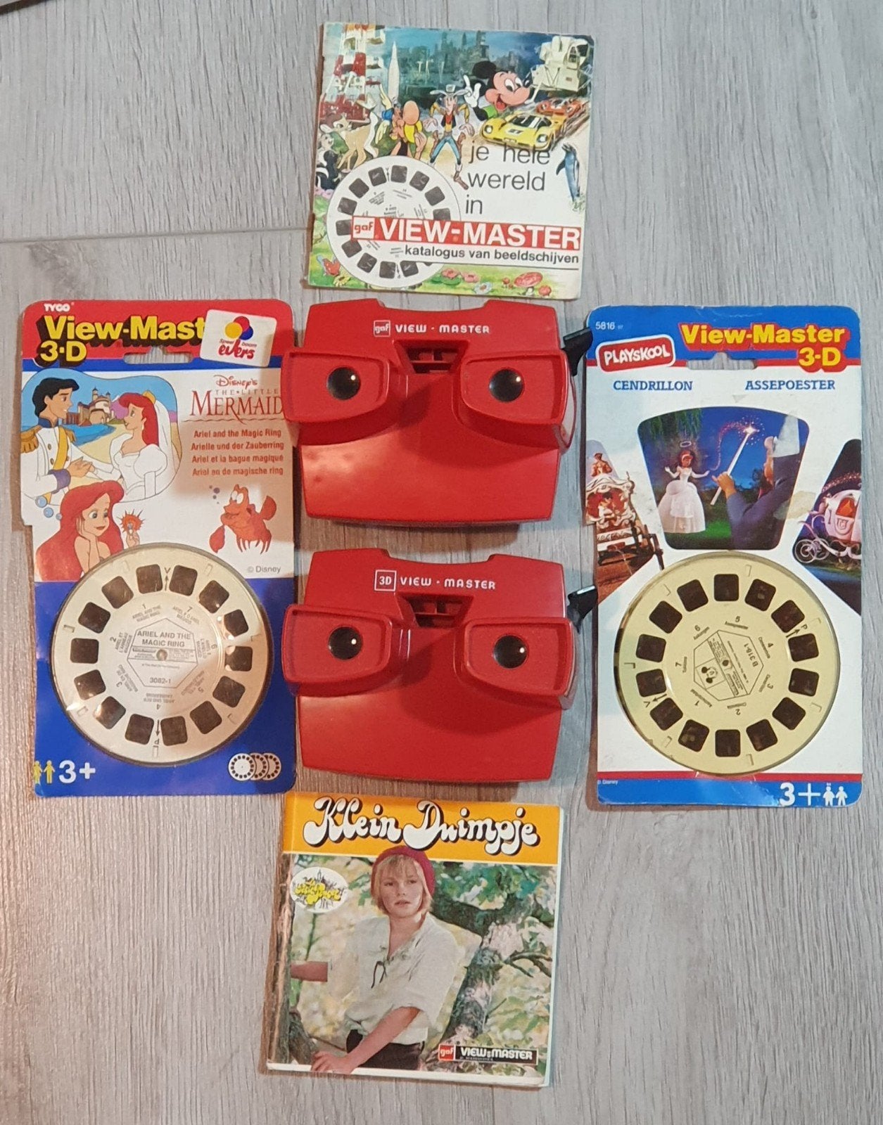Vintage View-Master set met kijkers en schijven, Ophalen of Verzenden, Zo goed als nieuw