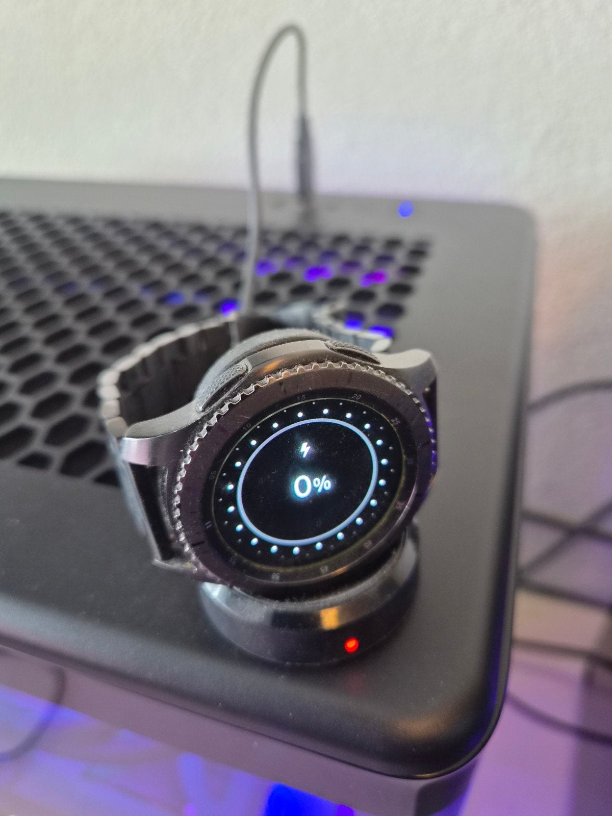 Samsung Gear S3 Frontier Smartwatch - Zwart, Gebruikt, Zwart, Ophalen of Verzenden, Samsung