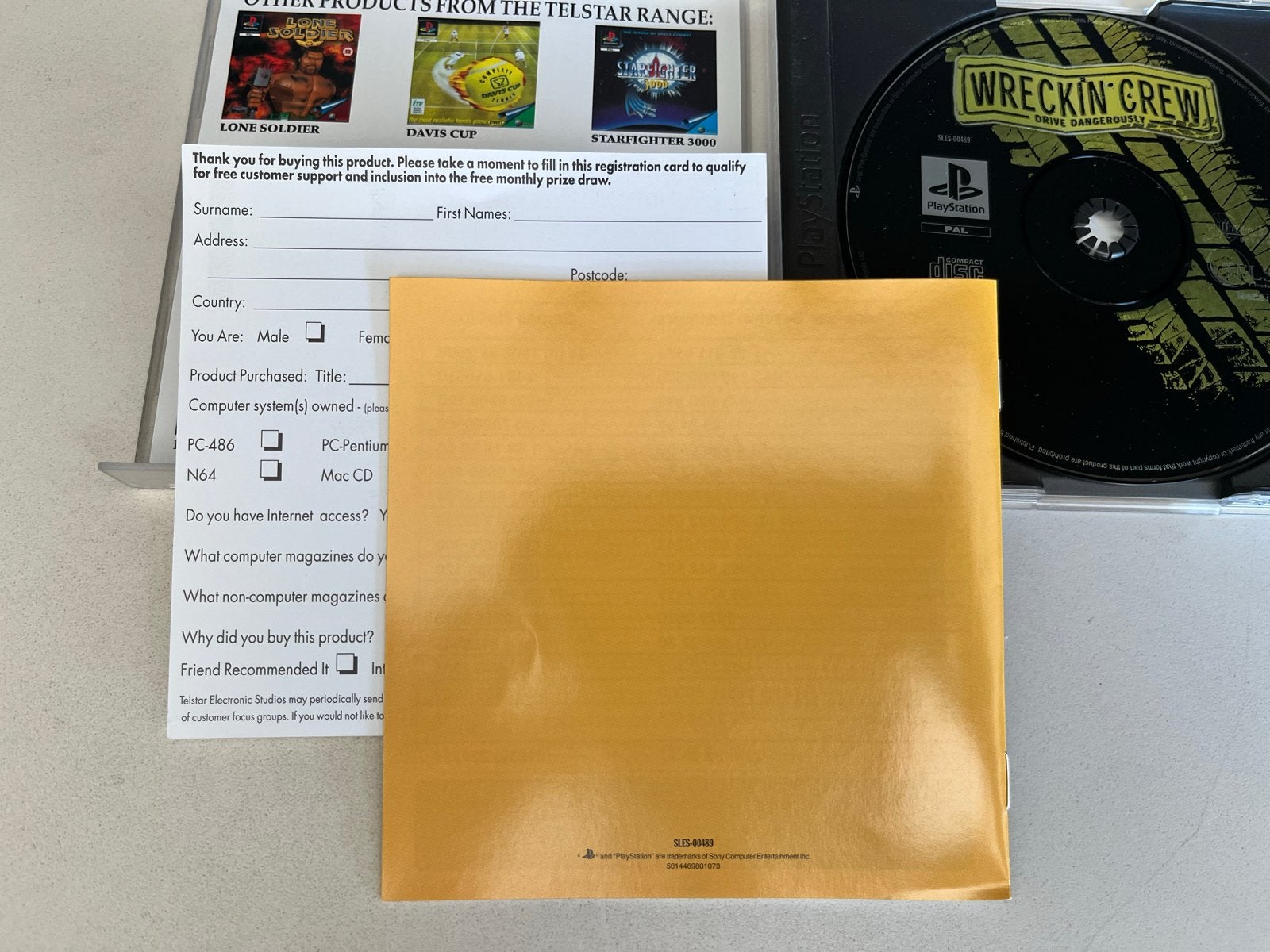 Wreckin' Crew PlayStation 1 PS1 - Nieuwstaat, compleet, S, 2 spelers, Eén computer, Ophalen of Verzenden