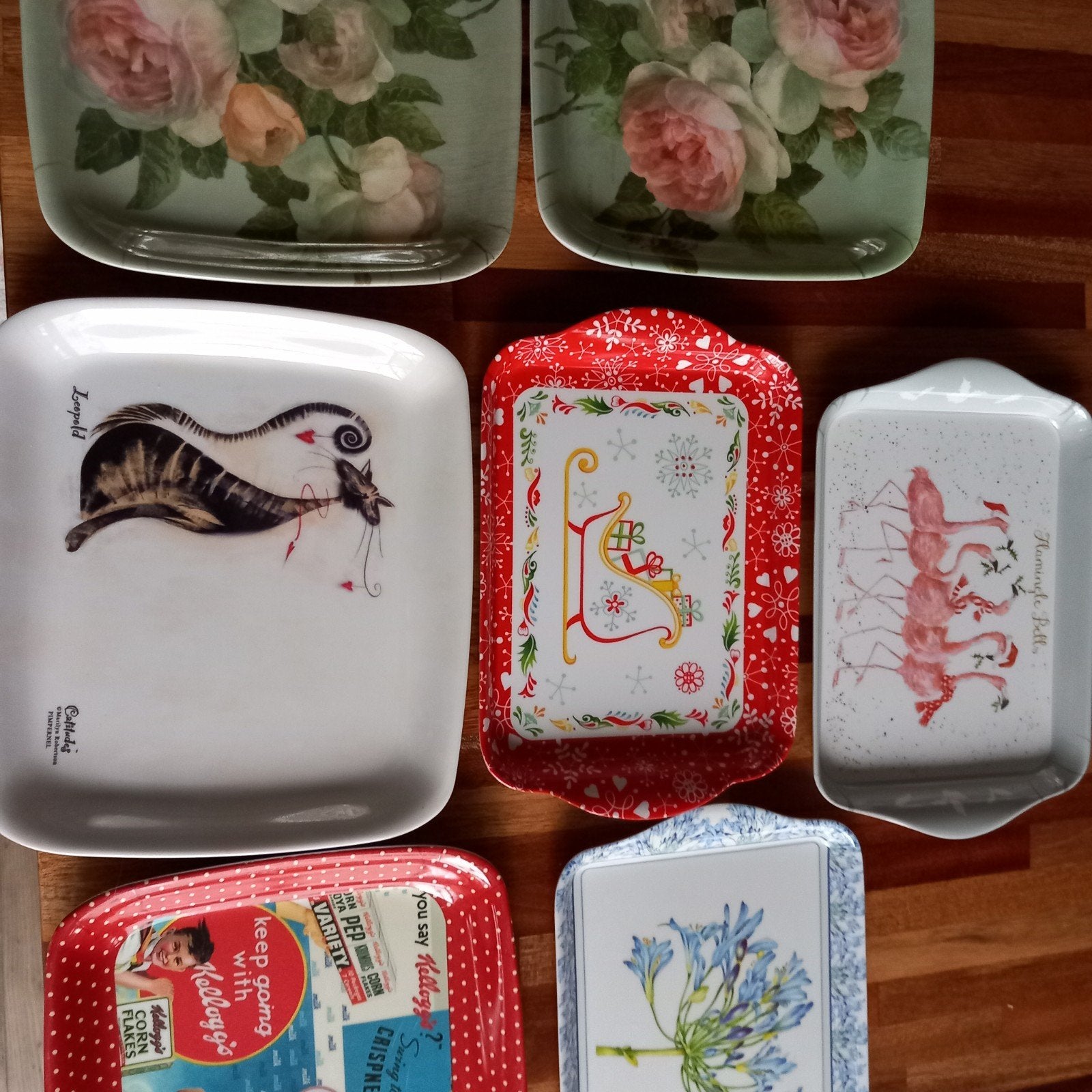 Pimpernel dienblaadjes 6x en 1x Ashdene, Ophalen of Verzenden, Zo goed als nieuw, Kunststof