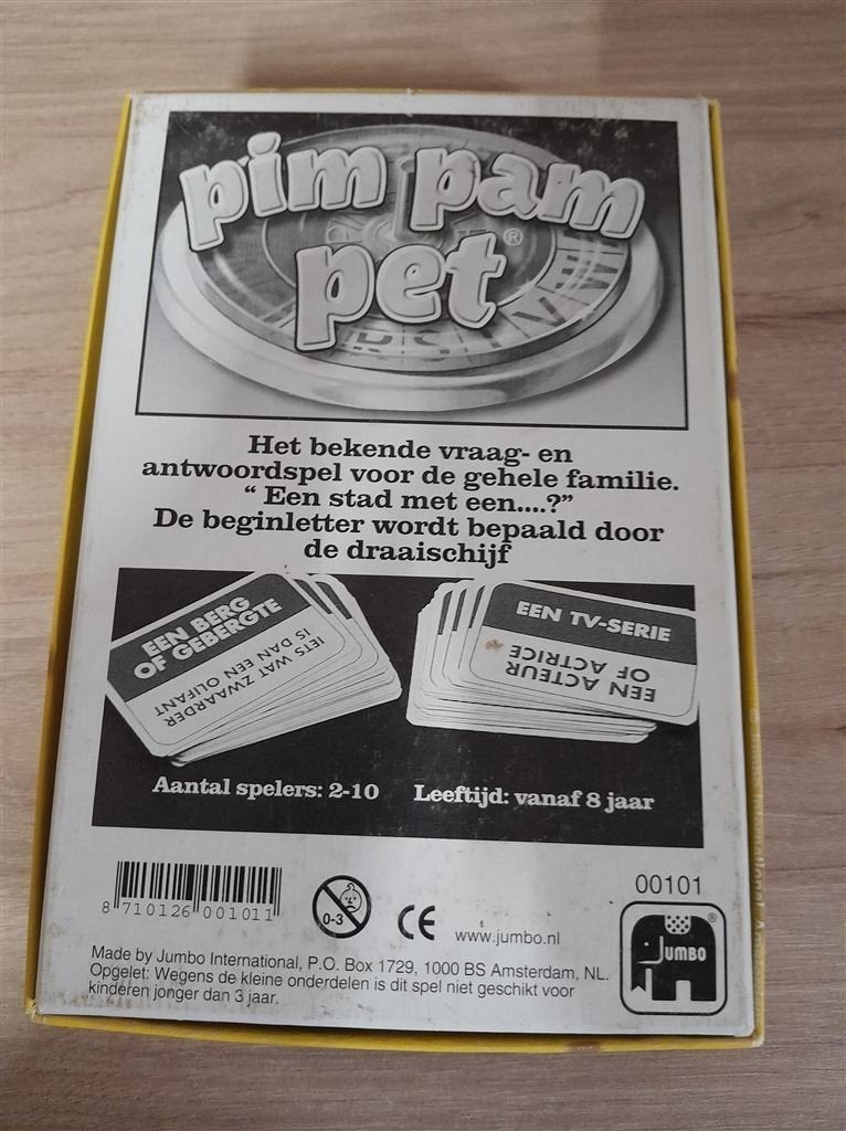 pim pam pet - s4774, Hobby en Vrije tijd, Gezelschapsspellen | Bordspellen, Verzenden, Zo goed als nieuw
