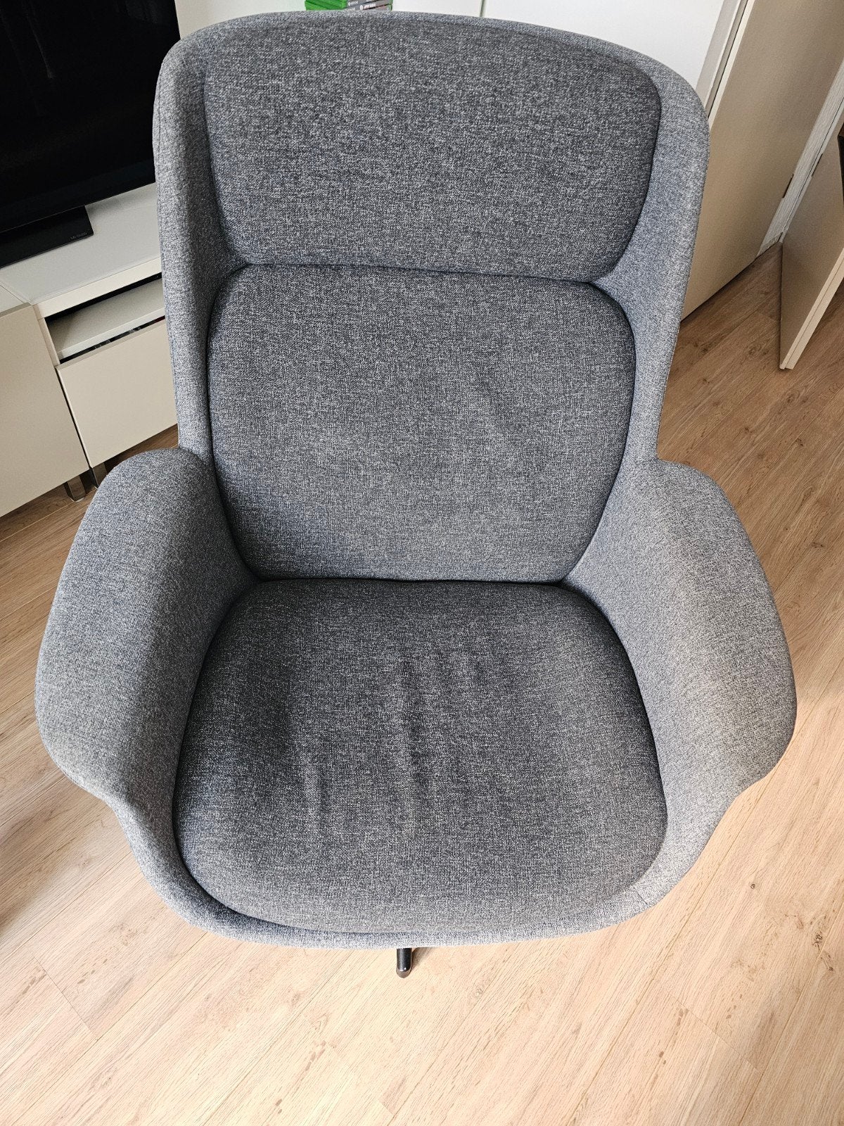 IKEA ÄLEBY Draaifauteuil Gunnared middengrijs/donkergrijs, Minder dan 75 cm, Ophalen of Verzenden, Zo goed als nieuw, Modern