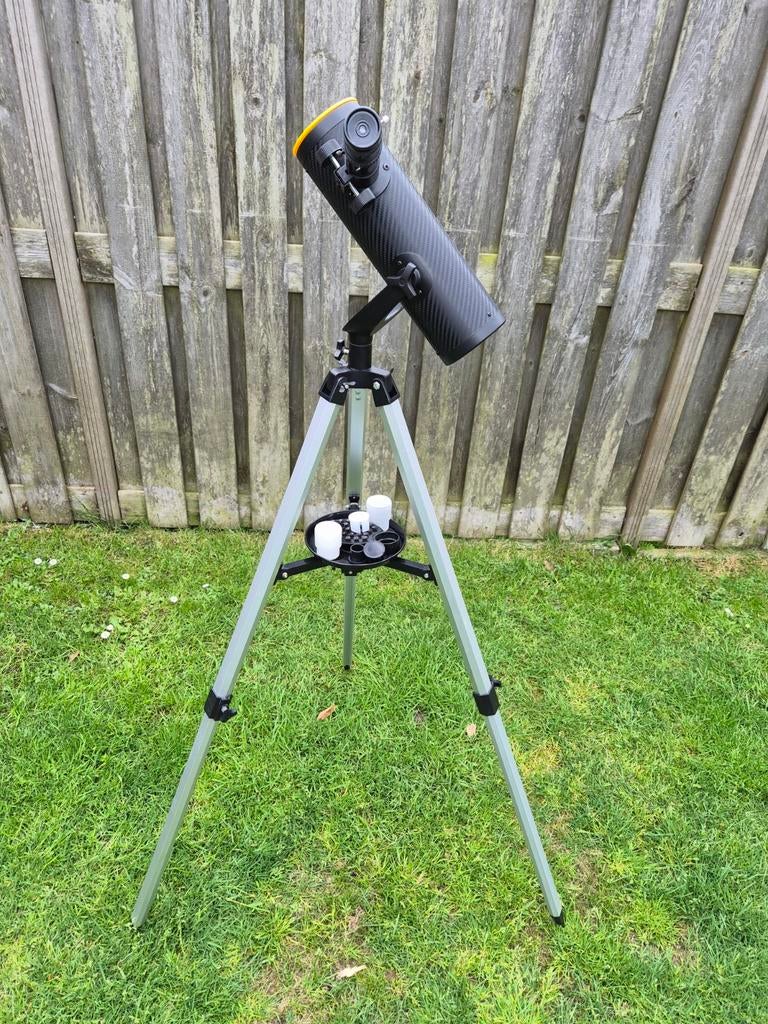 Bresser Newton Reflector Telescoop met Statief (76/350), Audio, Tv en Foto, Optische apparatuur | Telescopen, Met statief, Zo goed als nieuw