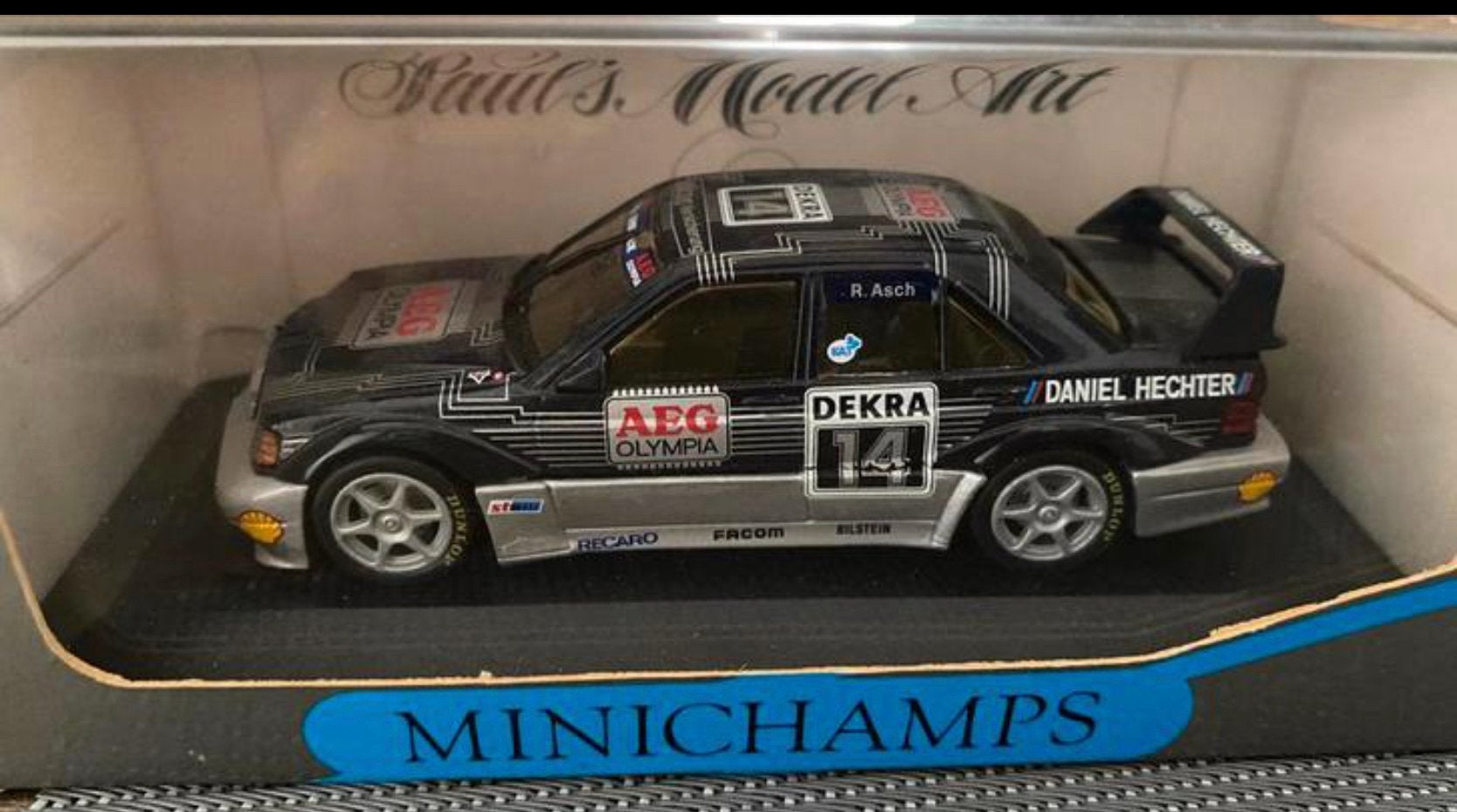 Mercedes 190 evo 2 zakspeed bestuurder asch vaste prijs, Ophalen, Nieuw, Auto, MiniChamps