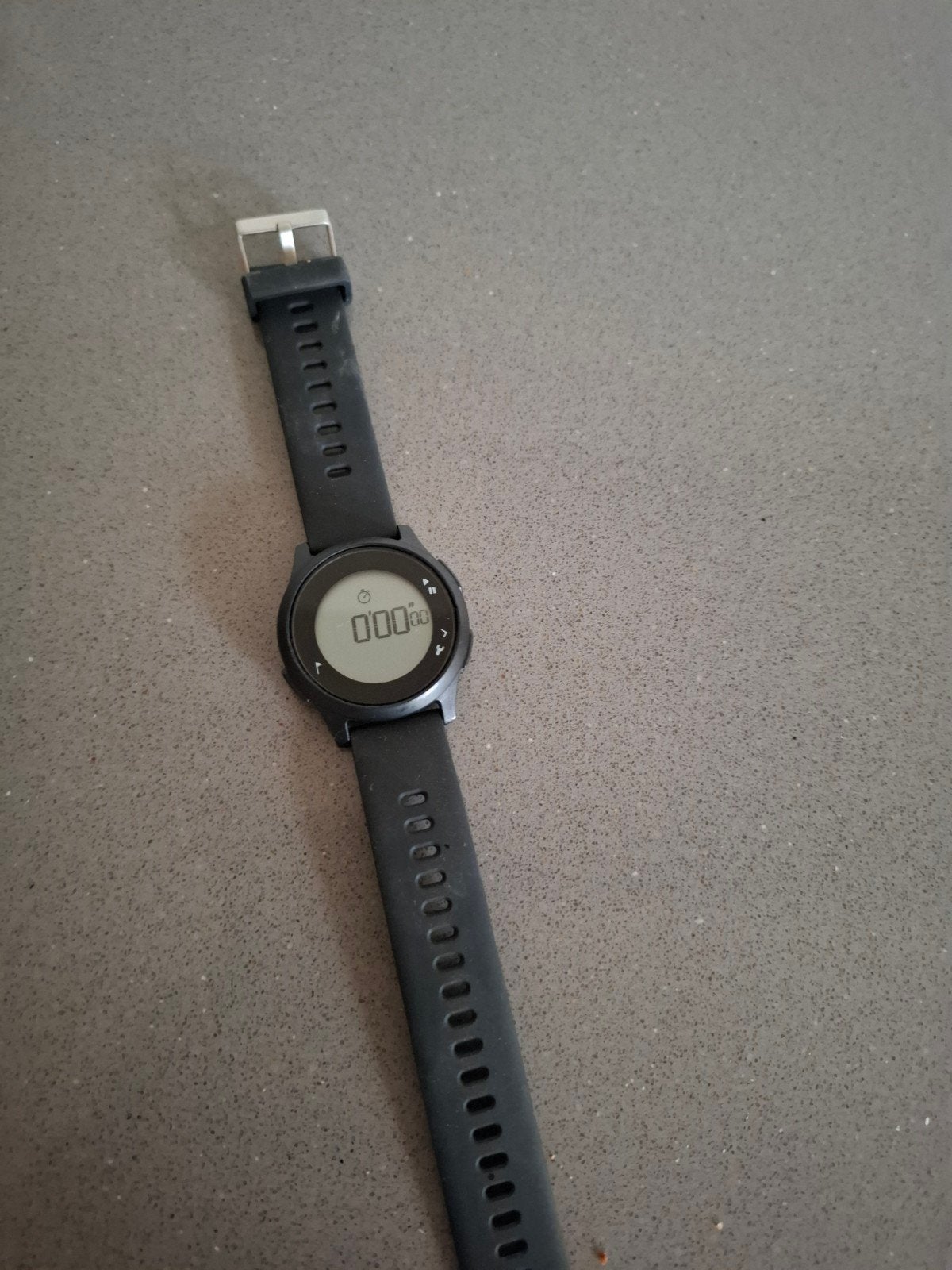 Stopwatch horloge in goede staat., Zwart, Ophalen of Verzenden, Zo goed als nieuw, Decathlon