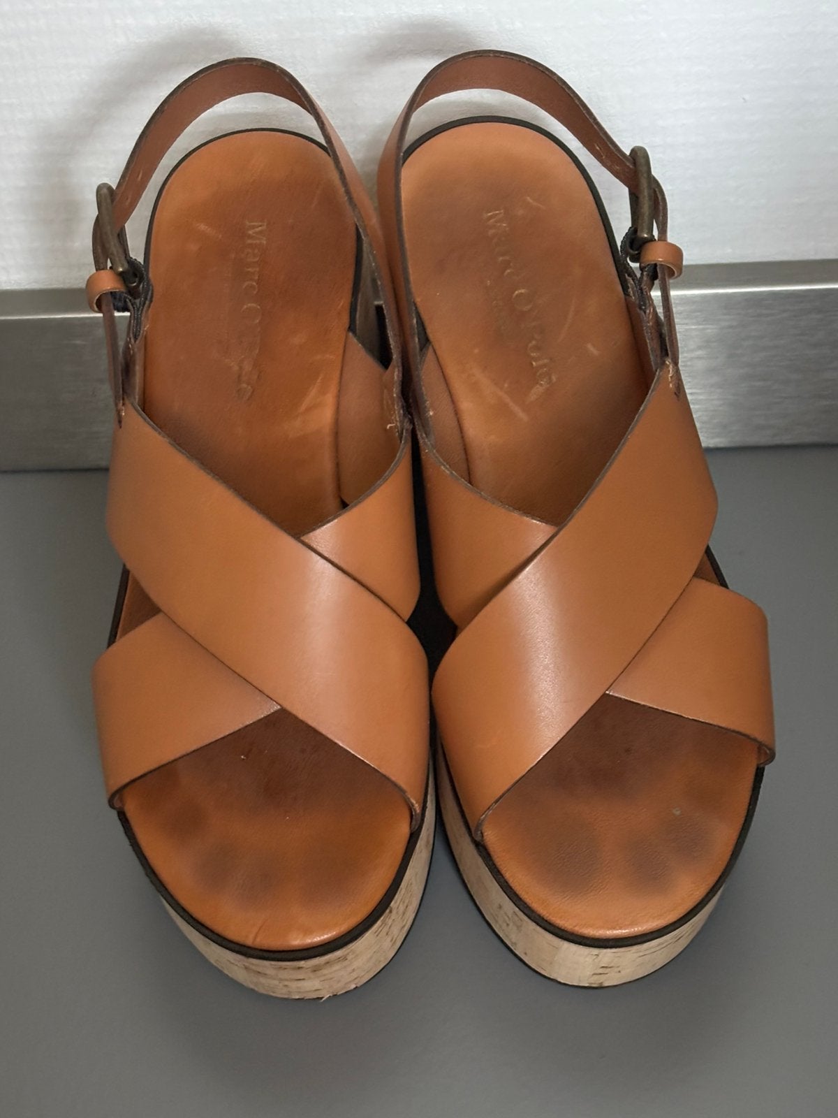 Marc O’Polo dames sandalen met sleehak, Kleding | Dames, Schoenen, Bruin, Zo goed als nieuw, Sandalen of Muiltjes, Ophalen of Verzenden