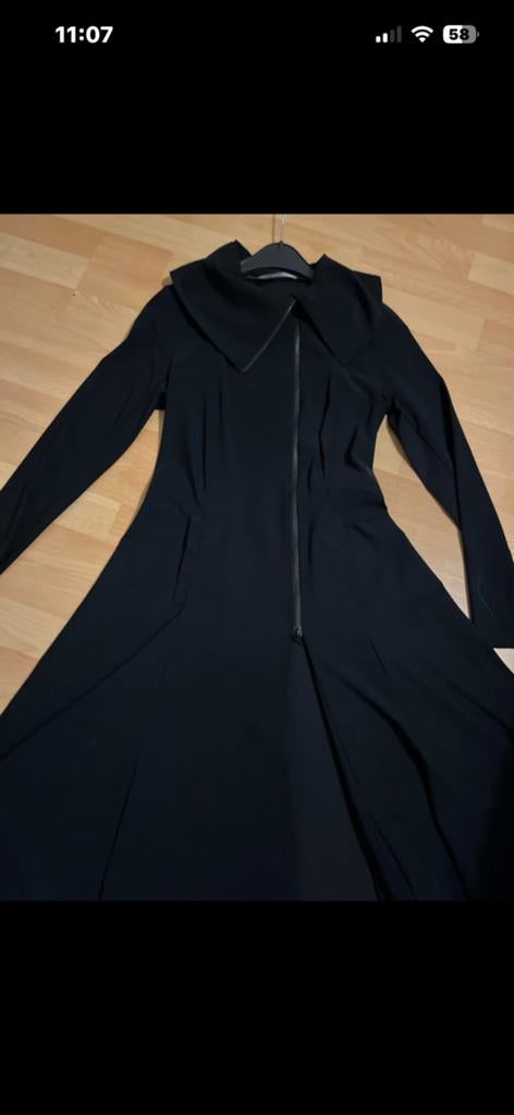 Cora Kemperman jurk/jas S, Kleding | Dames, Ophalen, Zo goed als nieuw, Zwart