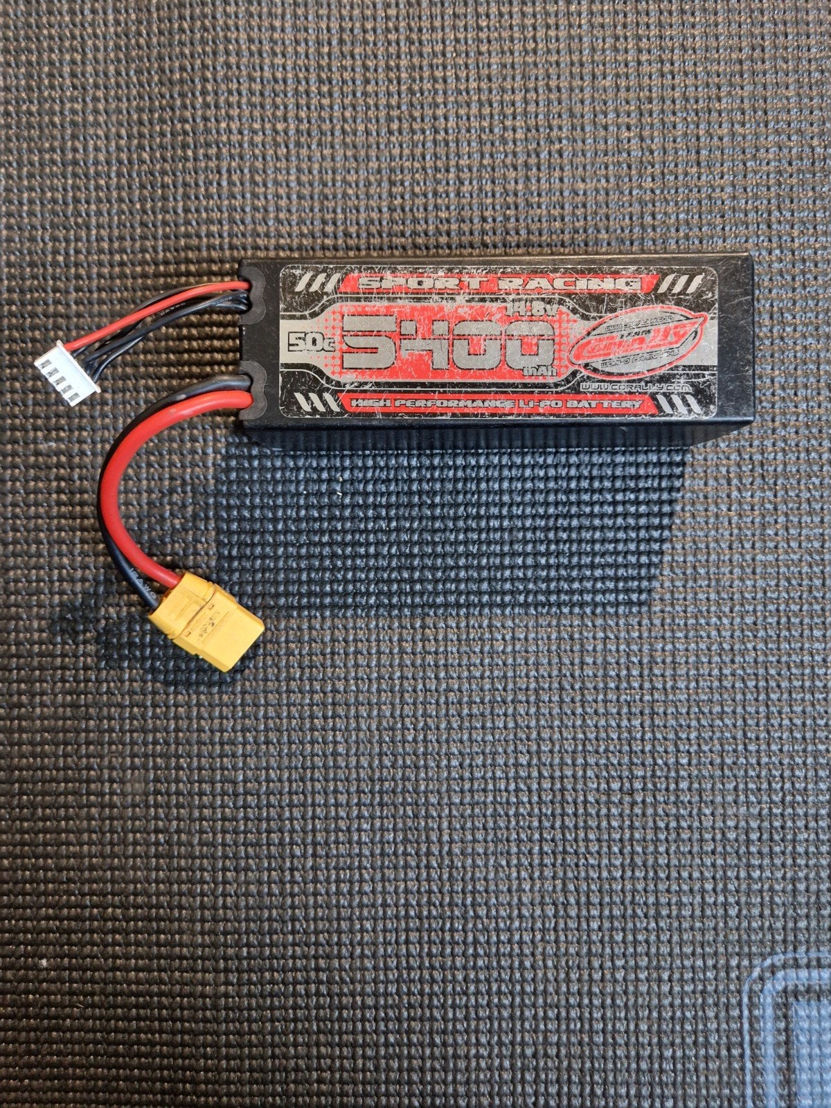 team corally 4s 5400 mah lipo, Ophalen of Verzenden, Gebruikt