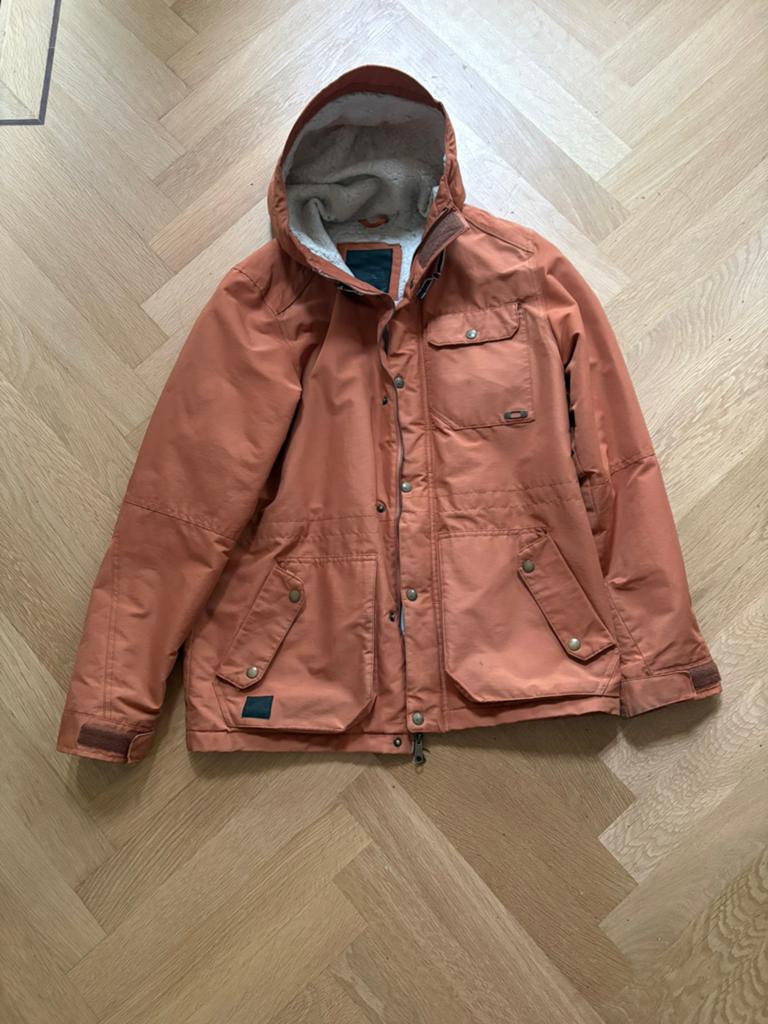 Oakley jas heren winterjas winter roestbruin maat M, Ophalen of Verzenden, Zo goed als nieuw, Maat 48/50 (M), Bruin