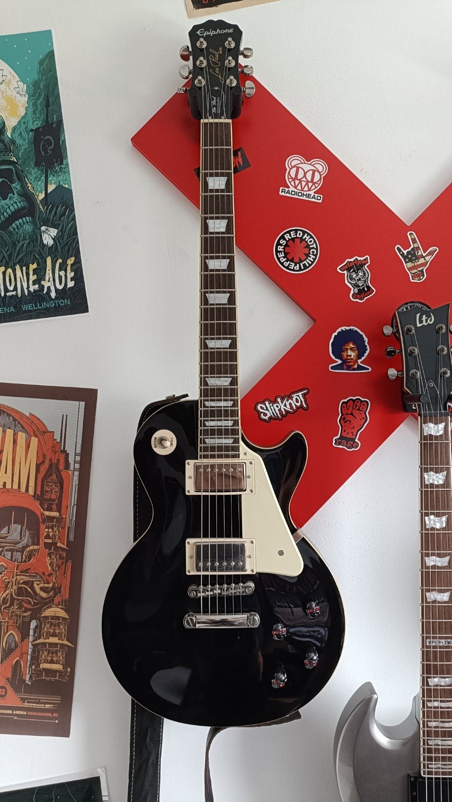 Epiphone Les Paul Standard Ebony (2015), Muziek en Instrumenten, Ophalen, Zo goed als nieuw, Solid body, Epiphone