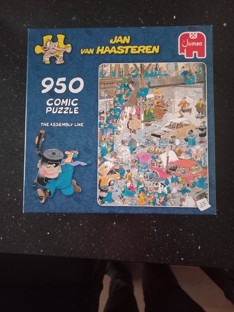 Jan van Haasteren the Assembly Line 950st, Ophalen of Verzenden, 500 t/m 1500 stukjes, Zo goed als nieuw, Legpuzzel