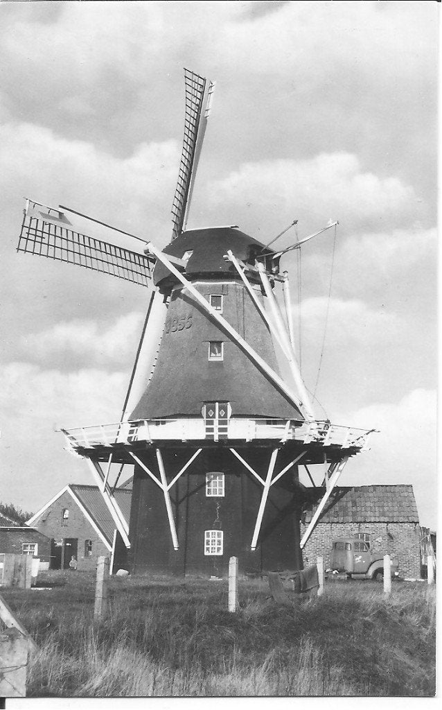 Ansichtkaart Korenmolen Munnekezijl, Friesland (1974), Ophalen of Verzenden, 1960 tot 1980, Ongelopen, Friesland