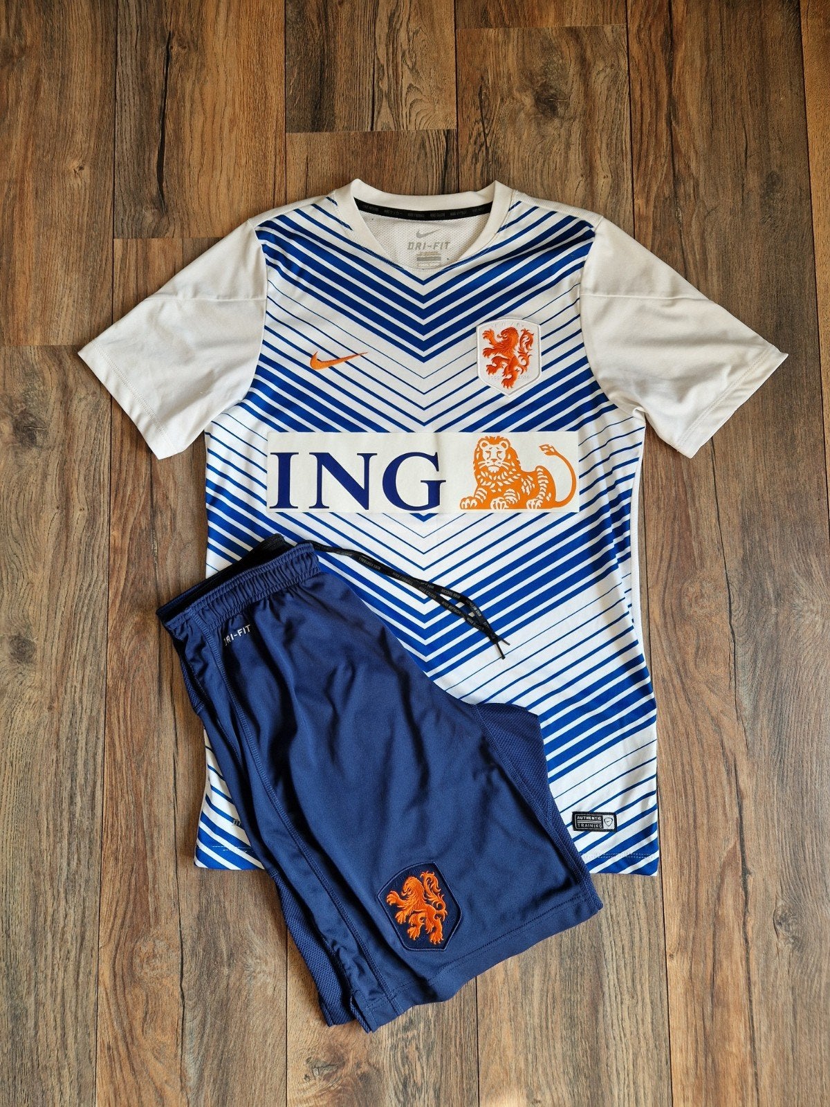Nederlands elftal KNVB pre-match shirt 2014 Oranje tenue, Nike, Ophalen of Verzenden, Zo goed als nieuw, Voetbal