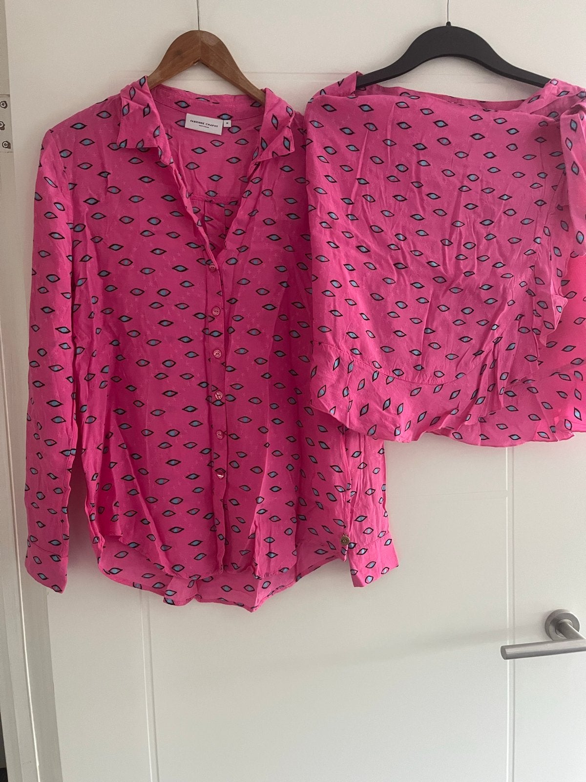 Fabienne Chapot zomer set M 100% viscose luchtig gouden deta, Ophalen of Verzenden, Zo goed als nieuw, Maat 38/40 (M), Meerkleurig