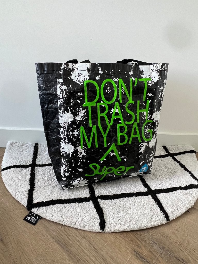 Heel goed limited AH x SuperTrash Don't Trash my Bag shopper, Ophalen of Verzenden, Zo goed als nieuw, Zwart, Shopper