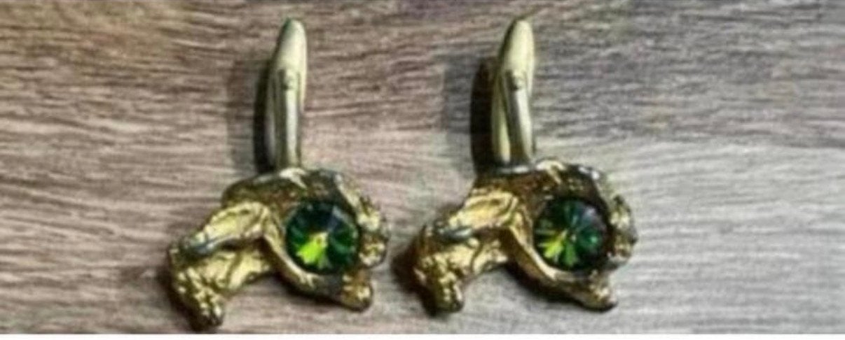Vintage manchetknopen Goudkleurig 2,5 cm, Sieraden, Tassen en Uiterlijk, Manchetknopen, Ophalen of Verzenden, Zo goed als nieuw