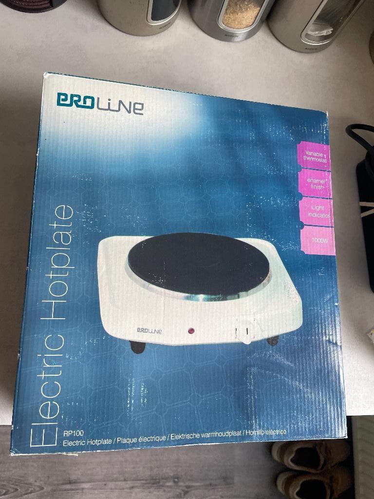 Elektronische kookplaat 1 pit, Ophalen, 3 kookzones of minder, Zo goed als nieuw, Vrijstaand
