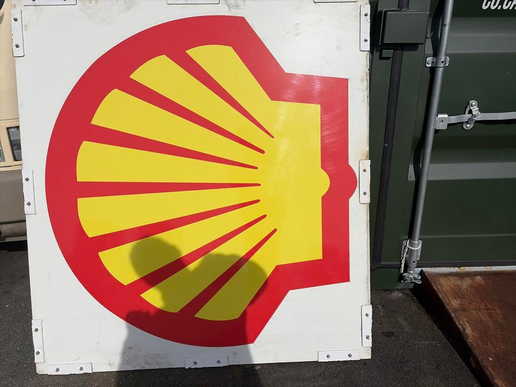 Shell reclamebord, Ophalen of Verzenden, Gebruikt, Reclamebord